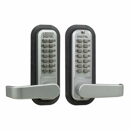 LOCKEY USA Mechanical Keyless Lever Lock, Double Sided, 2835DC, Marine Grade 2835SCMGDC